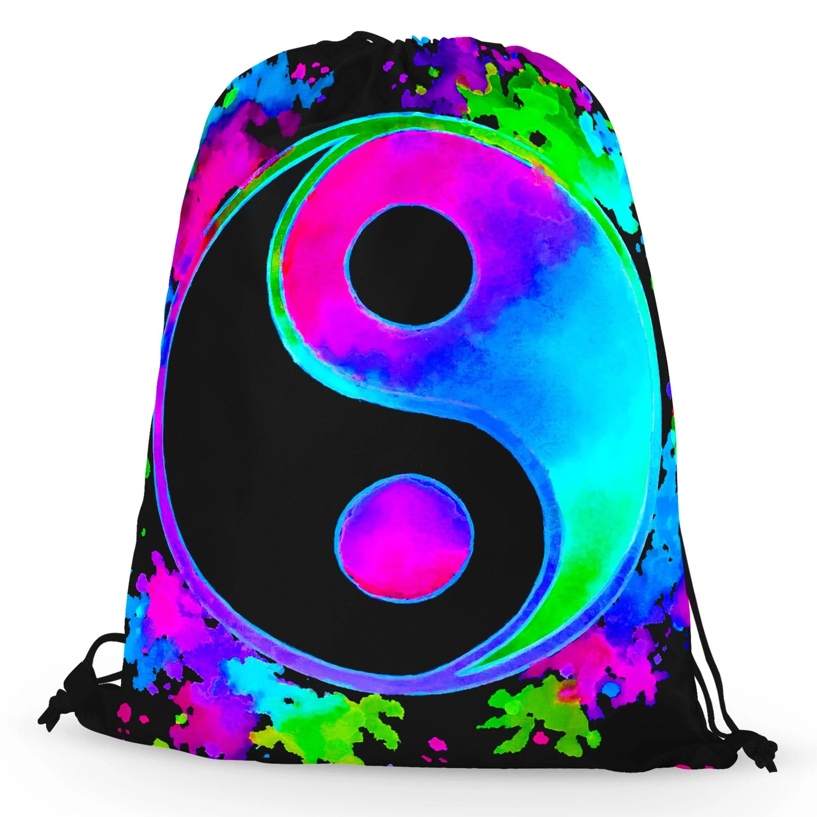 Splatter Yin Yang 3 Drawstring Bag sold by iEDM product image thumbnail 2