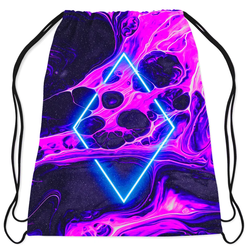 Portal Home Pink Drawstring Bag sold by iEDM