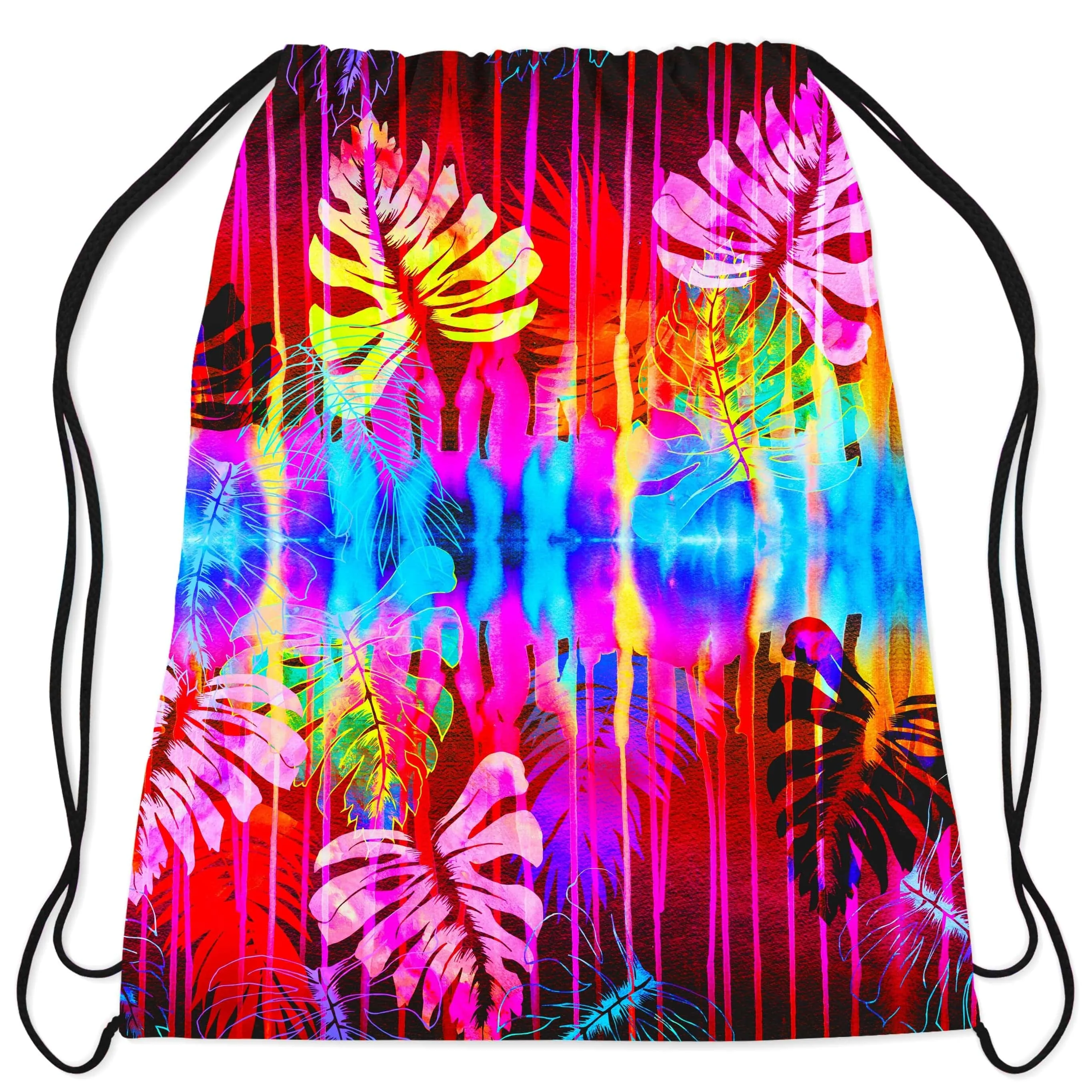 Fluorescent Jungle Drawstring Bag sold by iEDM
