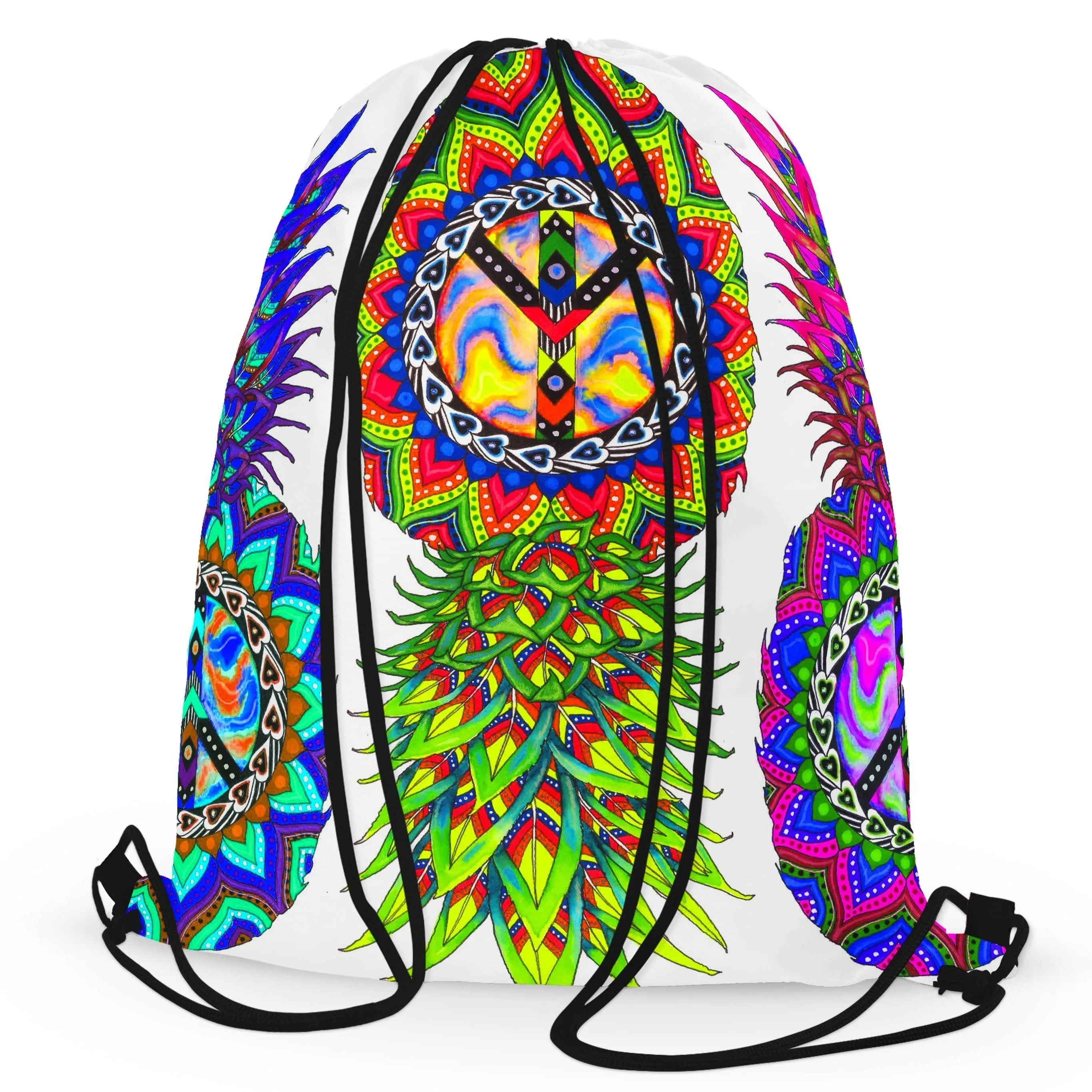 Ananas Trio Drawstring Bag sold by iEDM product image thumbnail 3