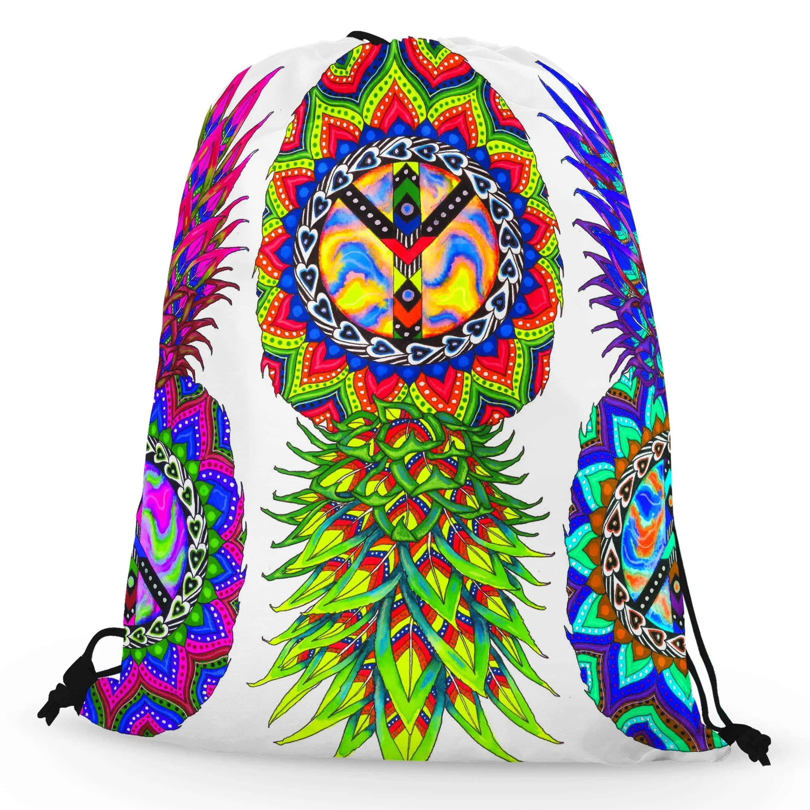 Ananas Trio Drawstring Bag sold by iEDM product image thumbnail 2