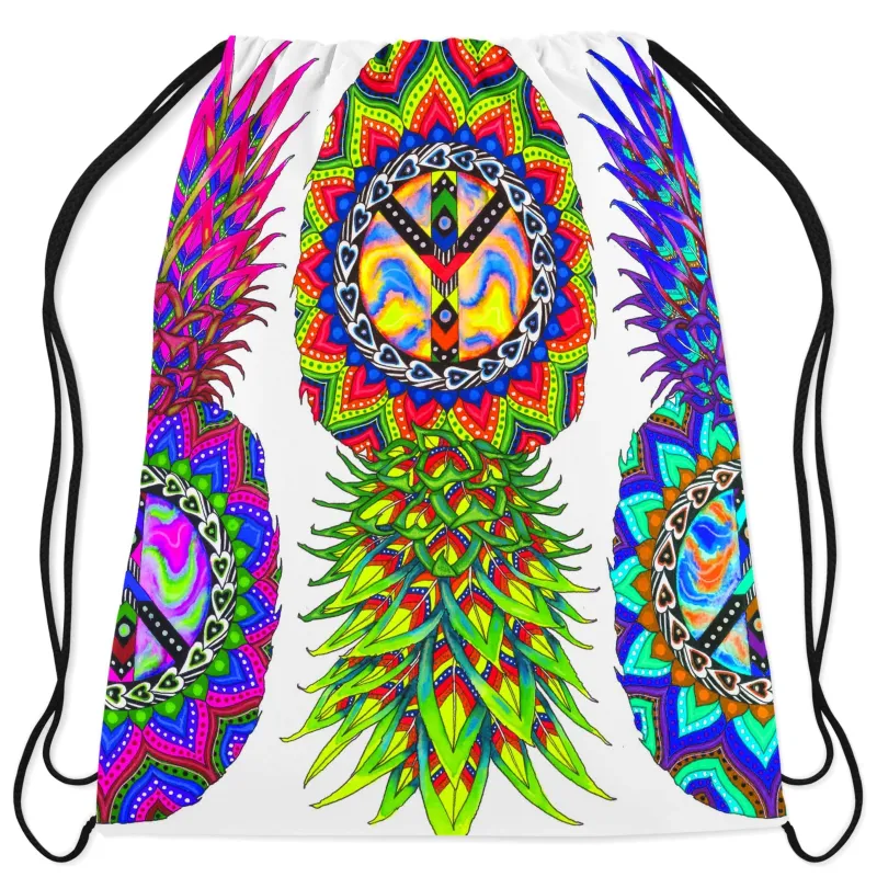Ananas Trio Drawstring Bag sold by iEDM