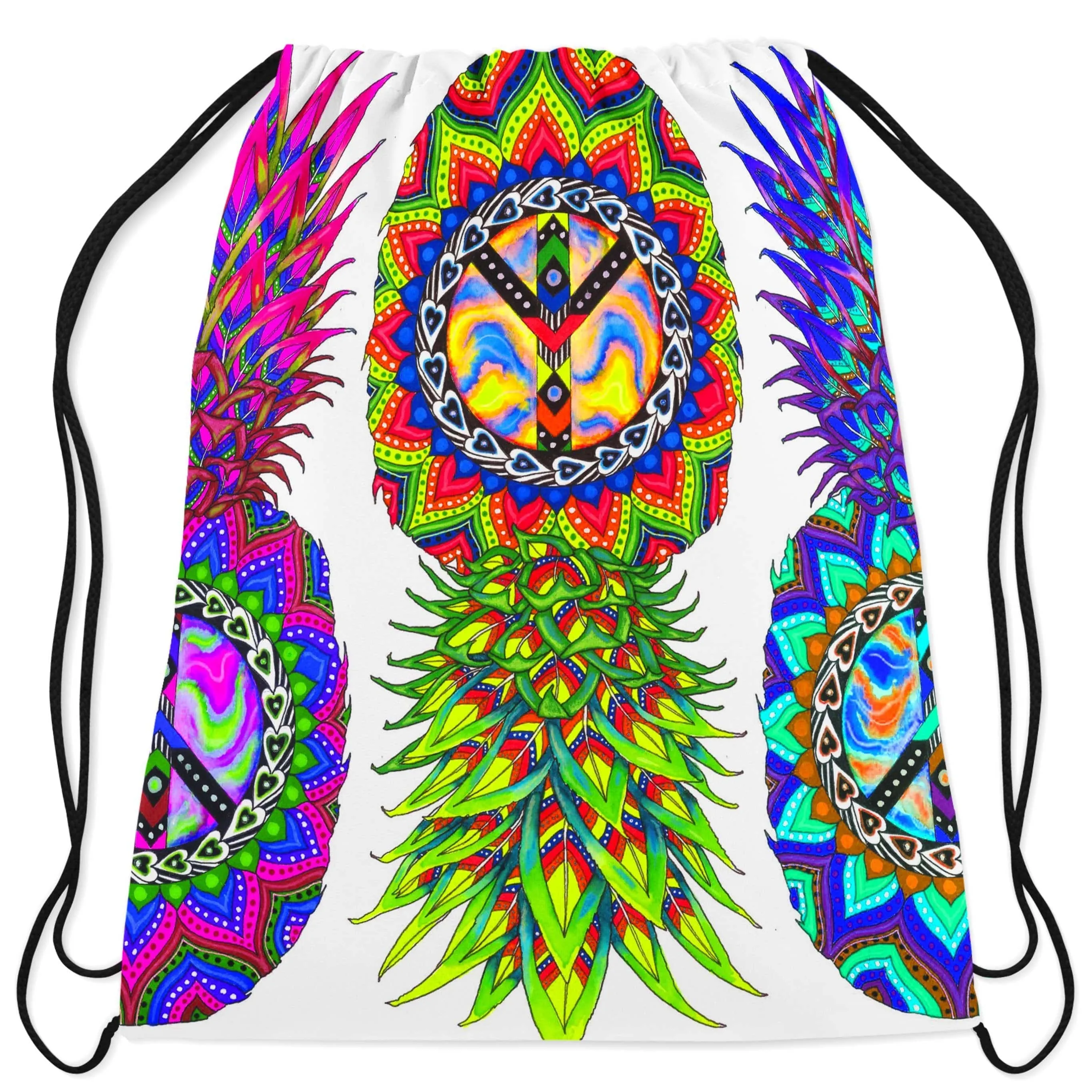 Ananas Trio Drawstring Bag sold by iEDM