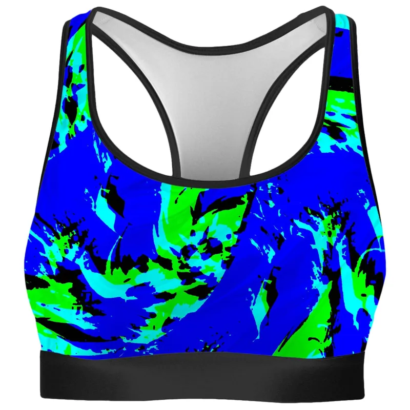 Sea Splatter Rave Graffiti Rave Bra sold by iEDM