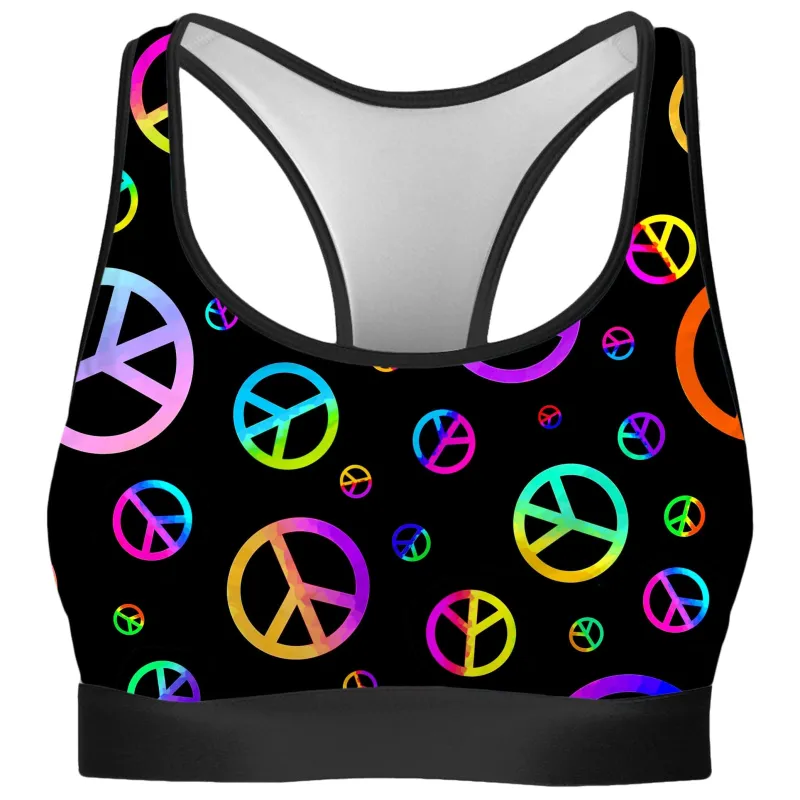 Signs of Peace Rave Bra sold by iEDM