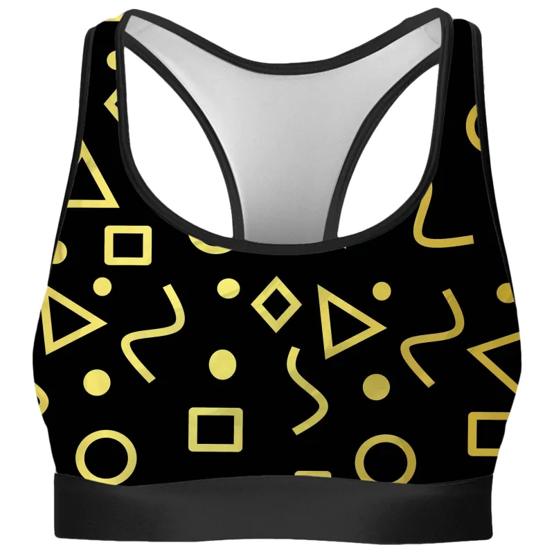 Mod Gold Shapes Rave Bra sold by iEDM