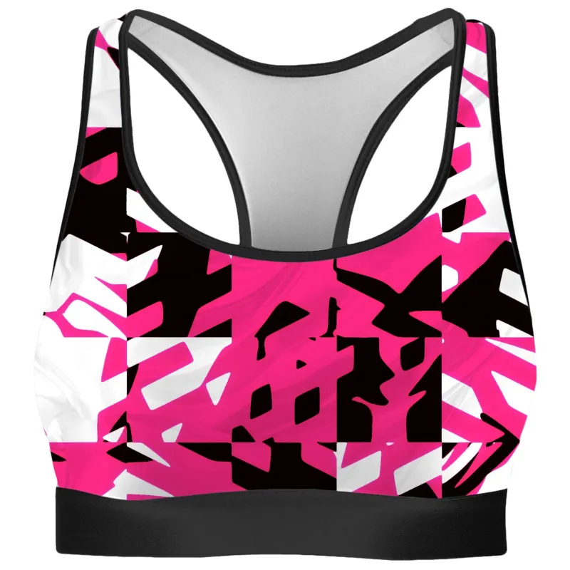 Pink Digital Rave Bra sold by iEDM