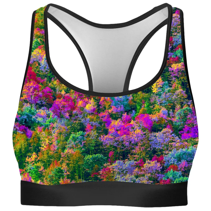 Psychedelic Forest Rave Bra sold by iEDM