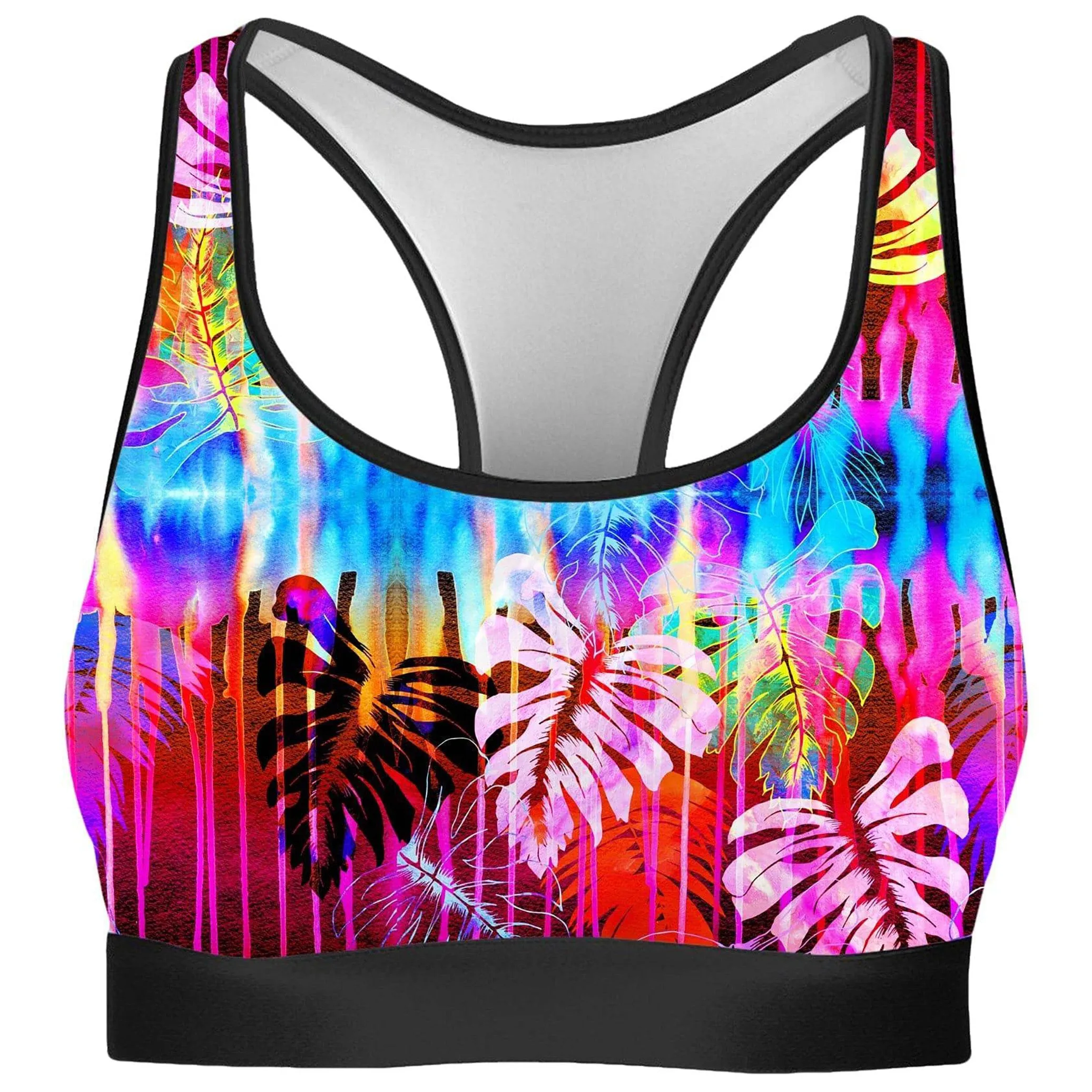 Fluorescent Jungle Rave Bra sold by iEDM