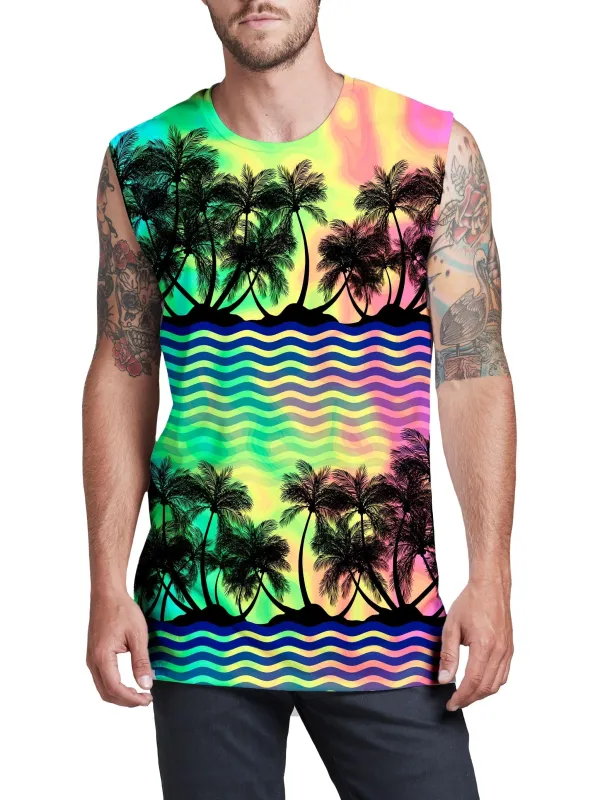Tropical Sunset Men's Muscle Tank sold by iEDM