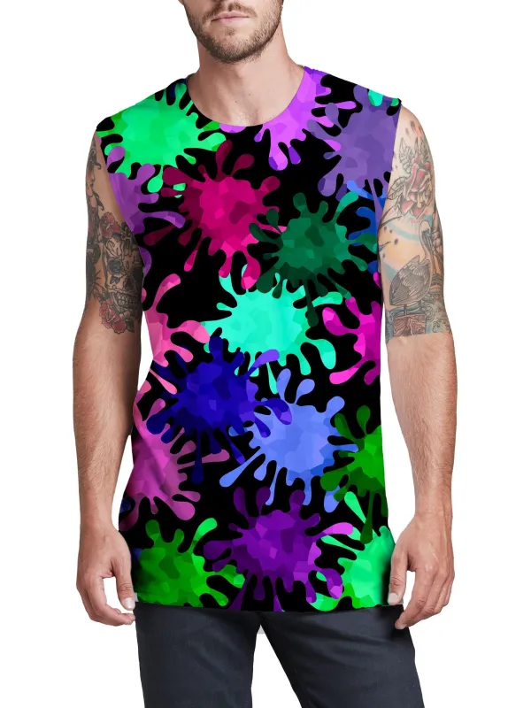 Tripadelic Splatter Men's Muscle Tank sold by iEDM