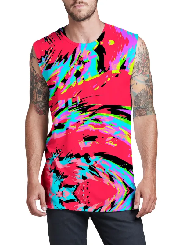 Tropical Coral Glitch Men's Muscle Tank sold by iEDM