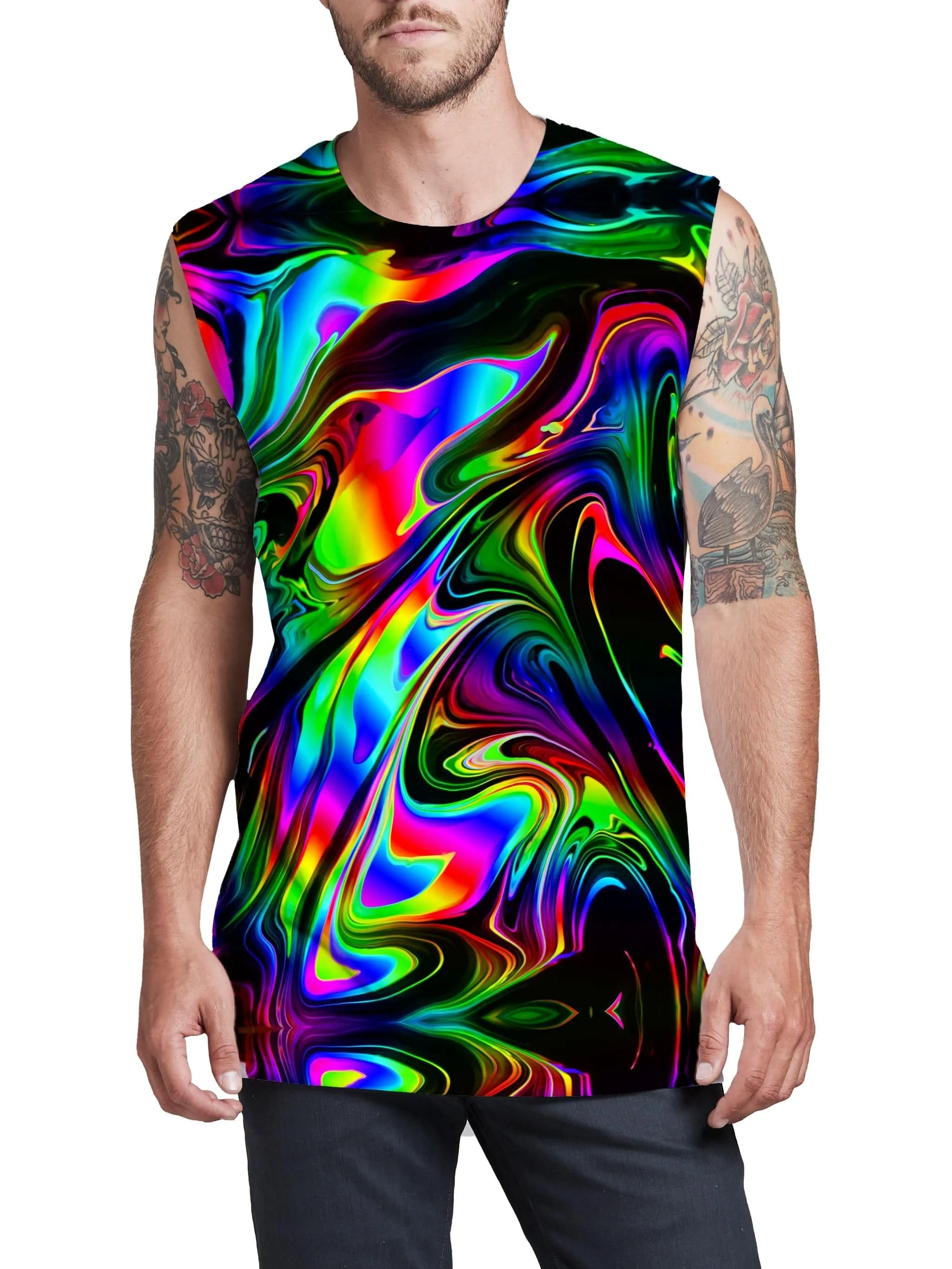 That Glow Flow Men's Muscle Tank sold by iEDM