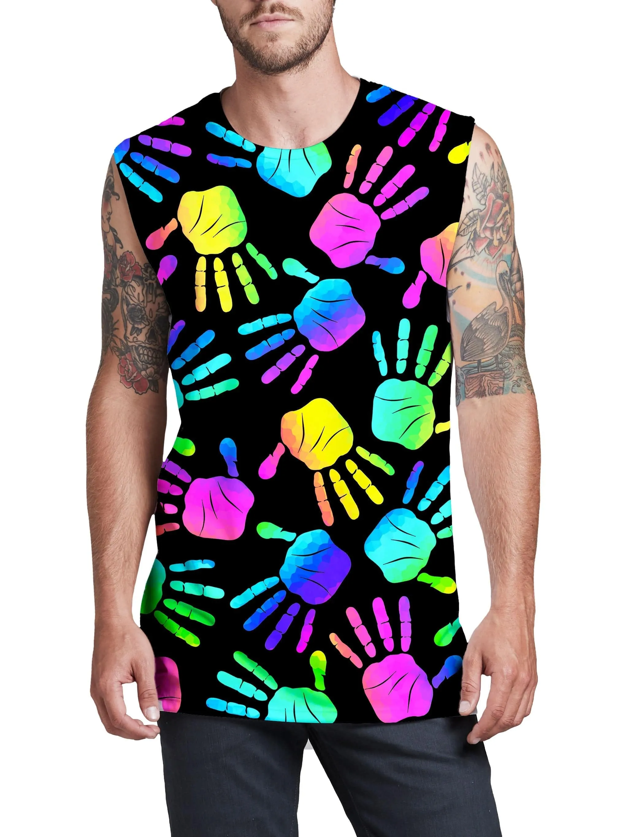 Rave Hands Men's Muscle Tank sold by iEDM