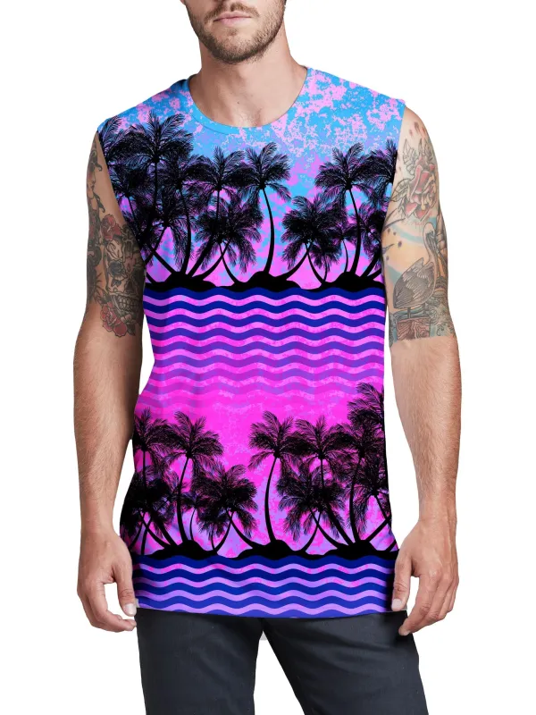 Paradise Palm Trees Men's Muscle Tank sold by iEDM