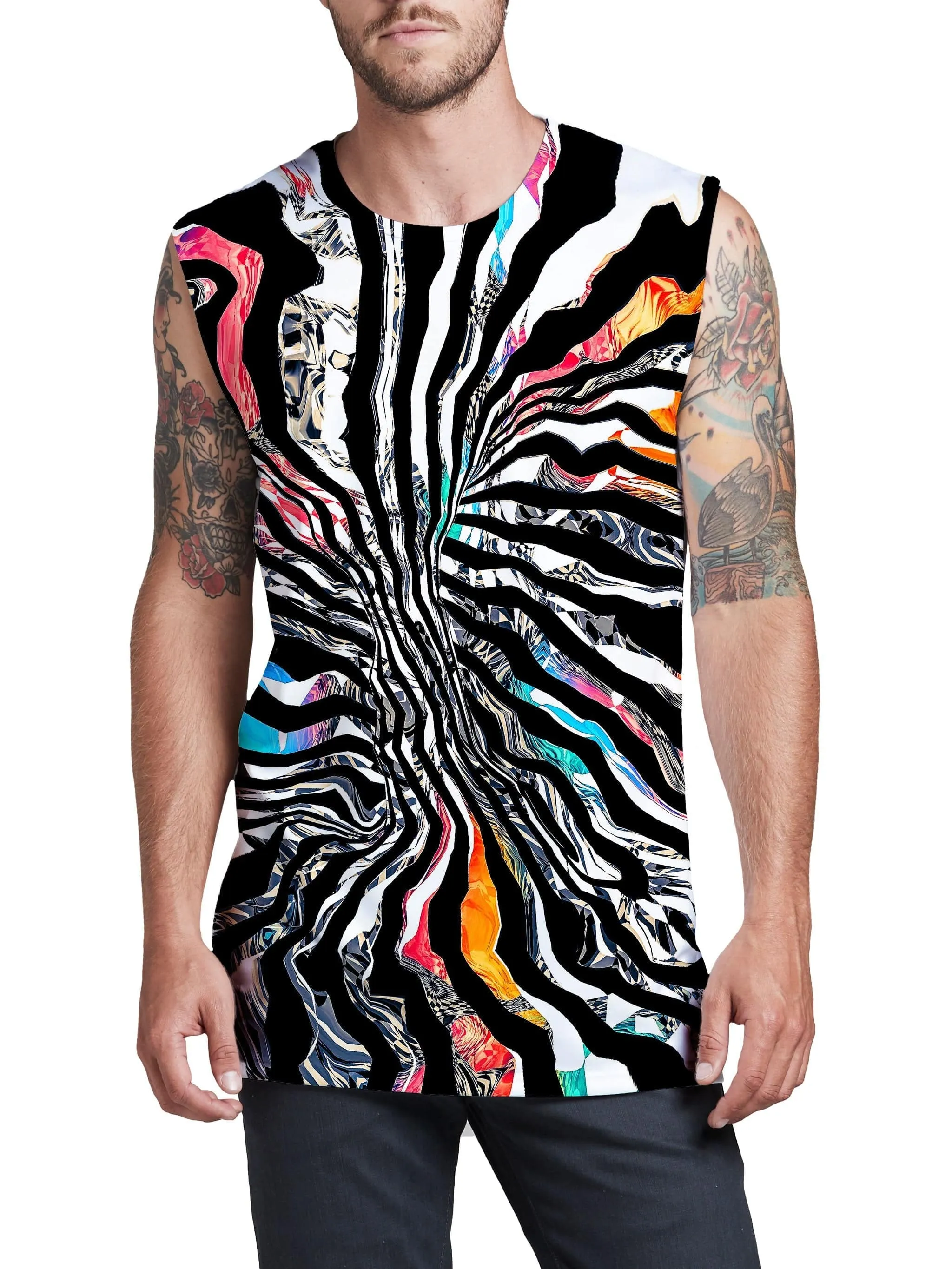 Stripped Chaos Men's Muscle Tank sold by iEDM
