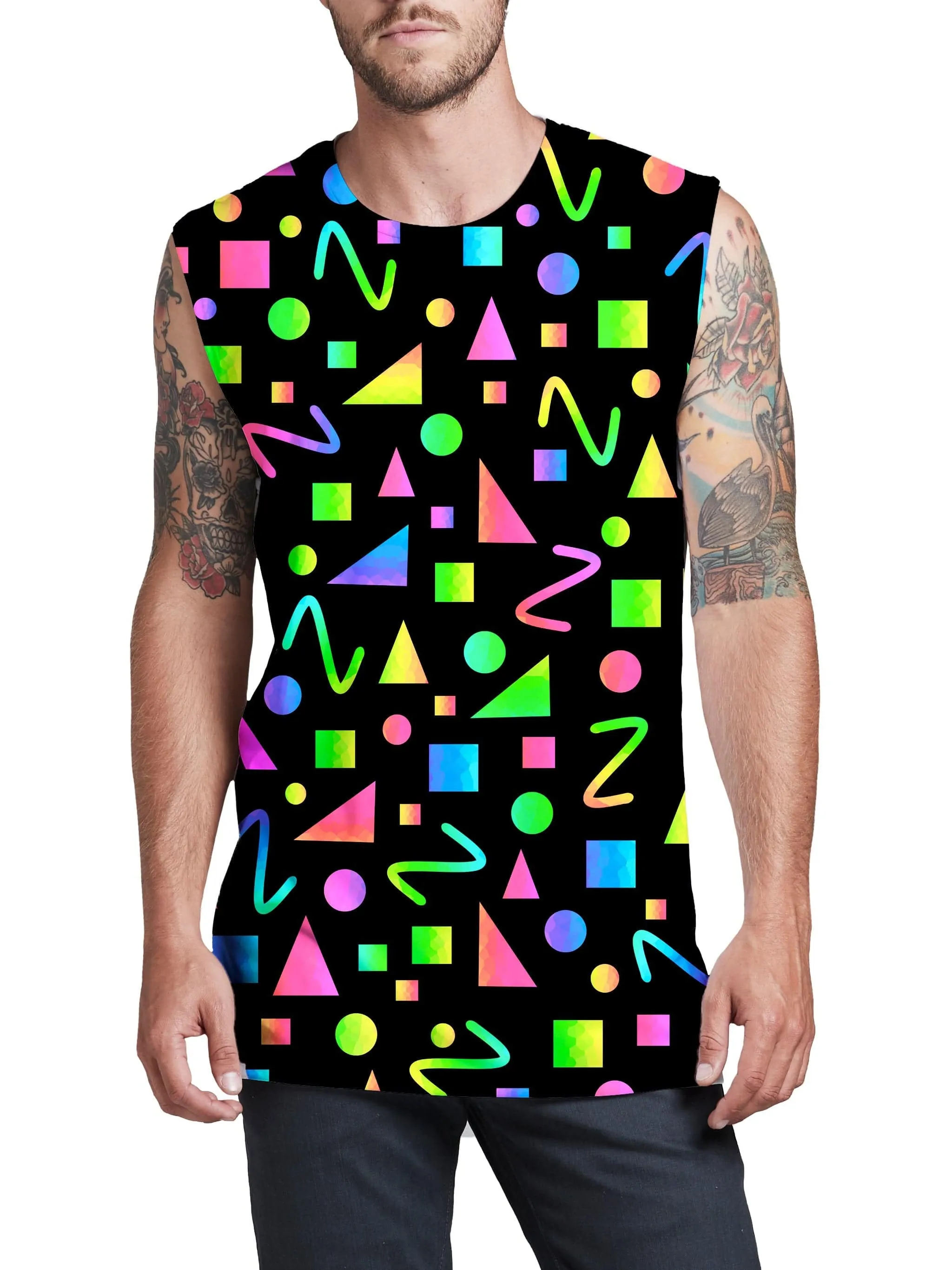 Party Geometric Men's Muscle Tank sold by iEDM