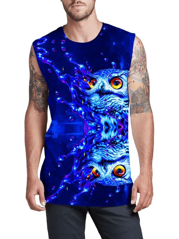 Lucid Owl Men's Muscle Tank sold by iEDM