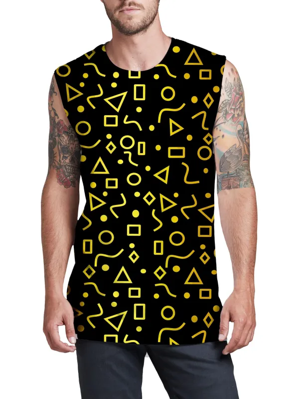 Mod Gold Shapes Men's Muscle Tank sold by iEDM