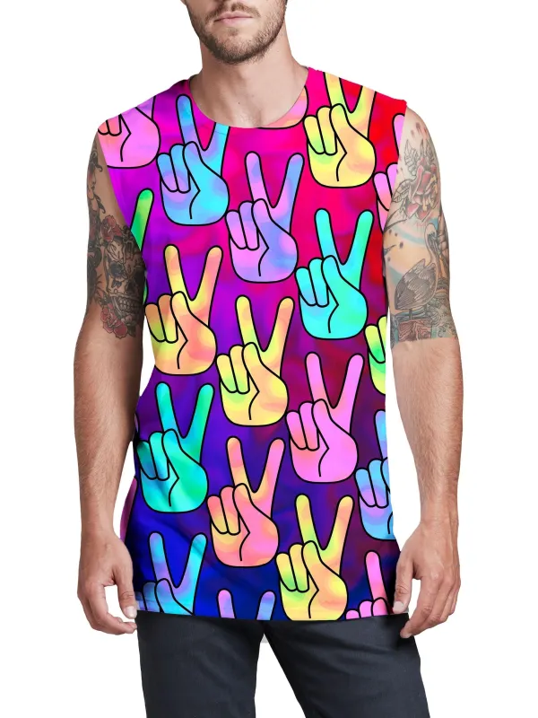 Hippy Trippy Men's Muscle Tank sold by iEDM