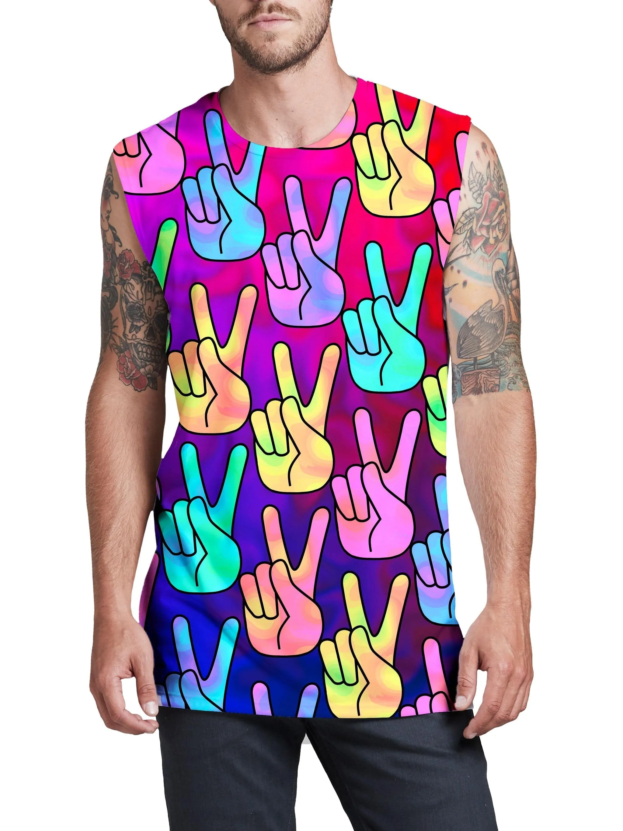 Hippy Trippy Men's Muscle Tank sold by iEDM
