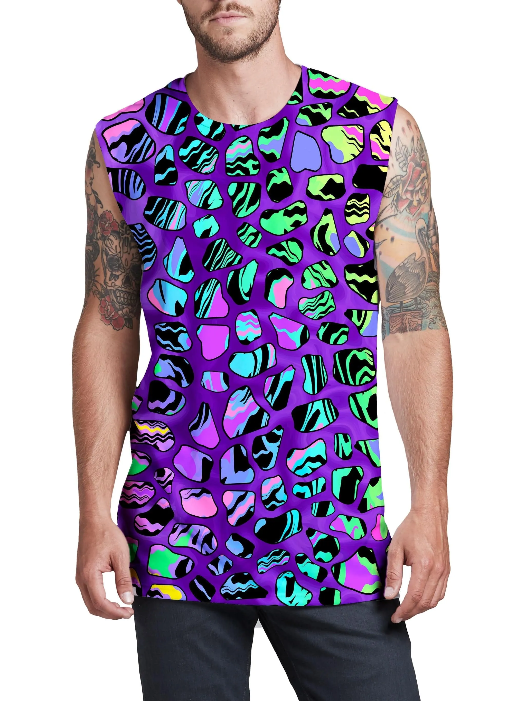 Giraffe Spots Men's Muscle Tank sold by iEDM