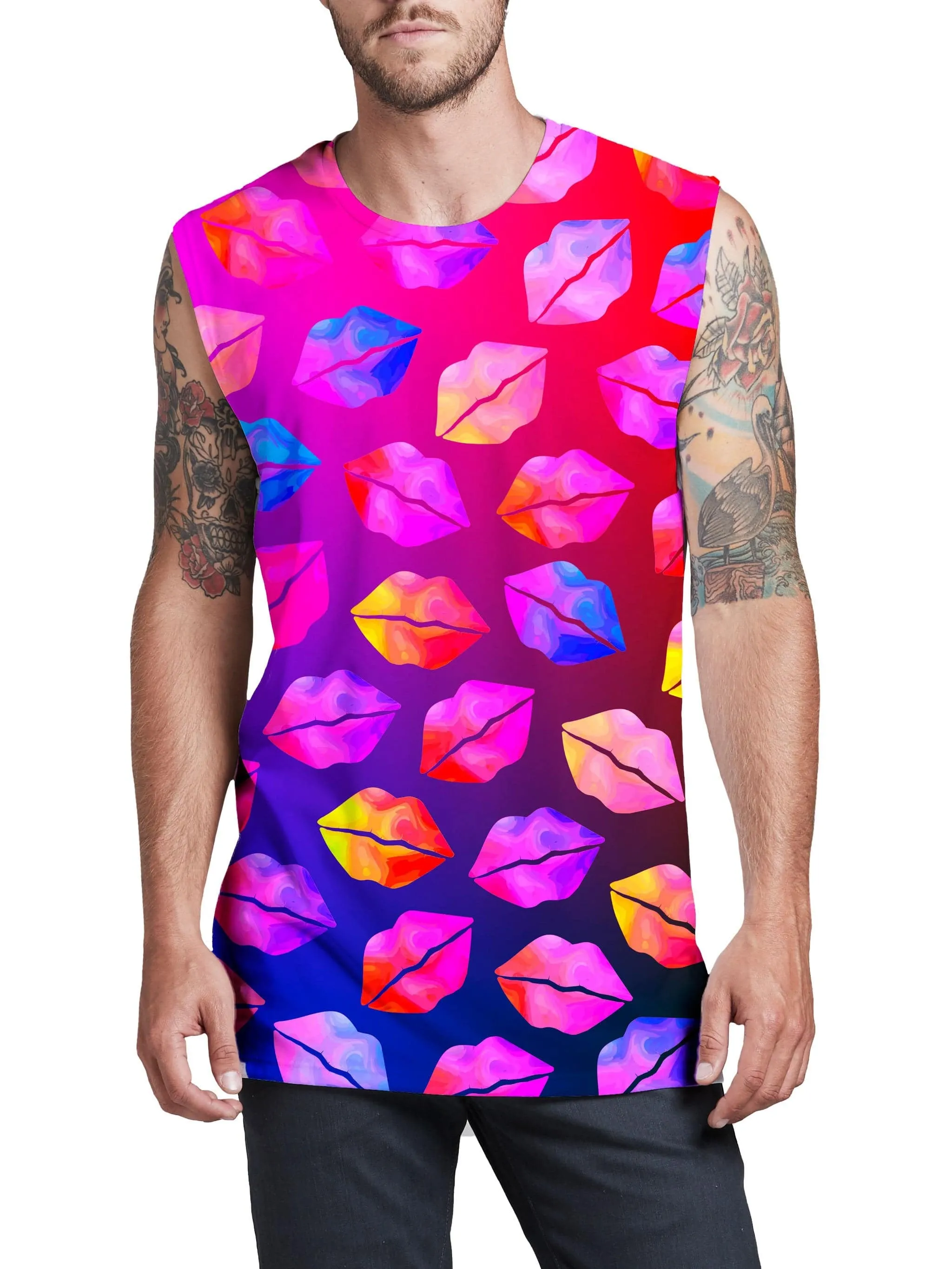 Love Lips Men's Muscle Tank sold by iEDM