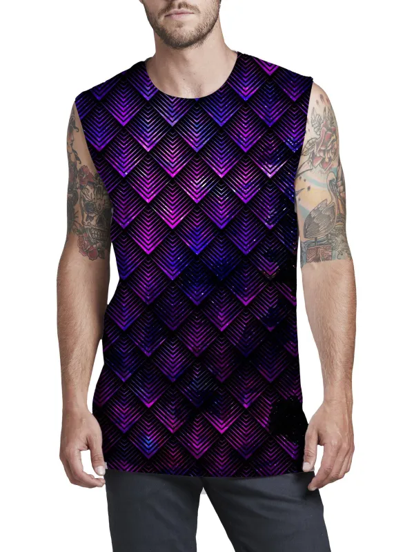 Galactic Dragon Scale Purple Men's Muscle Tank sold by iEDM