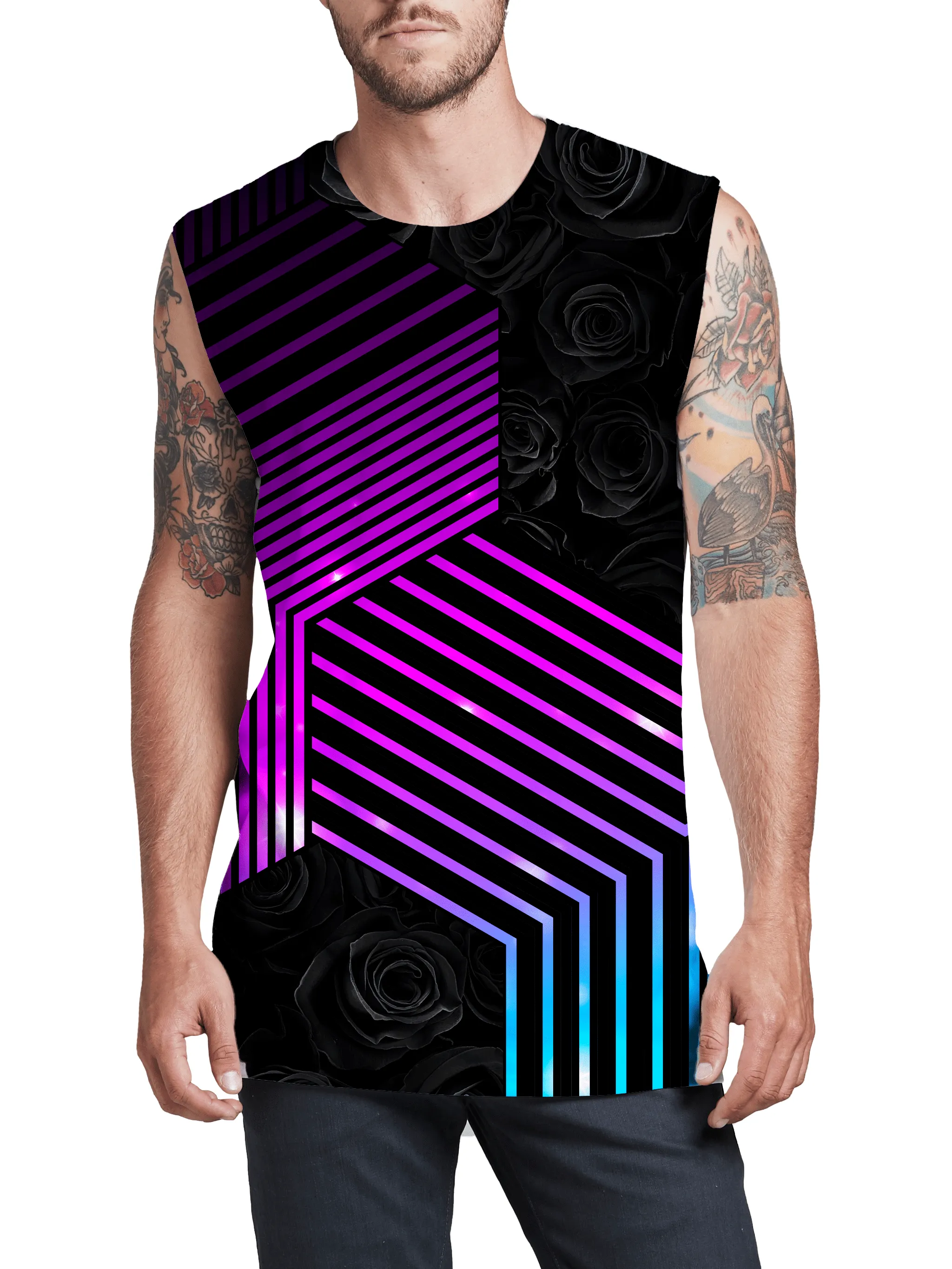 Connected Hex Men's Muscle Tank sold by iEDM