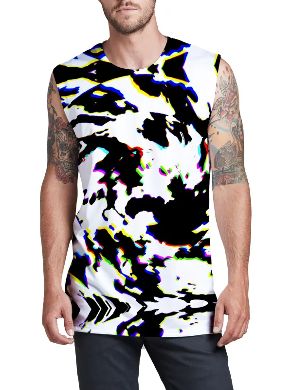 Cow Hide Print Rave Drip Men's Muscle Tank sold by iEDM