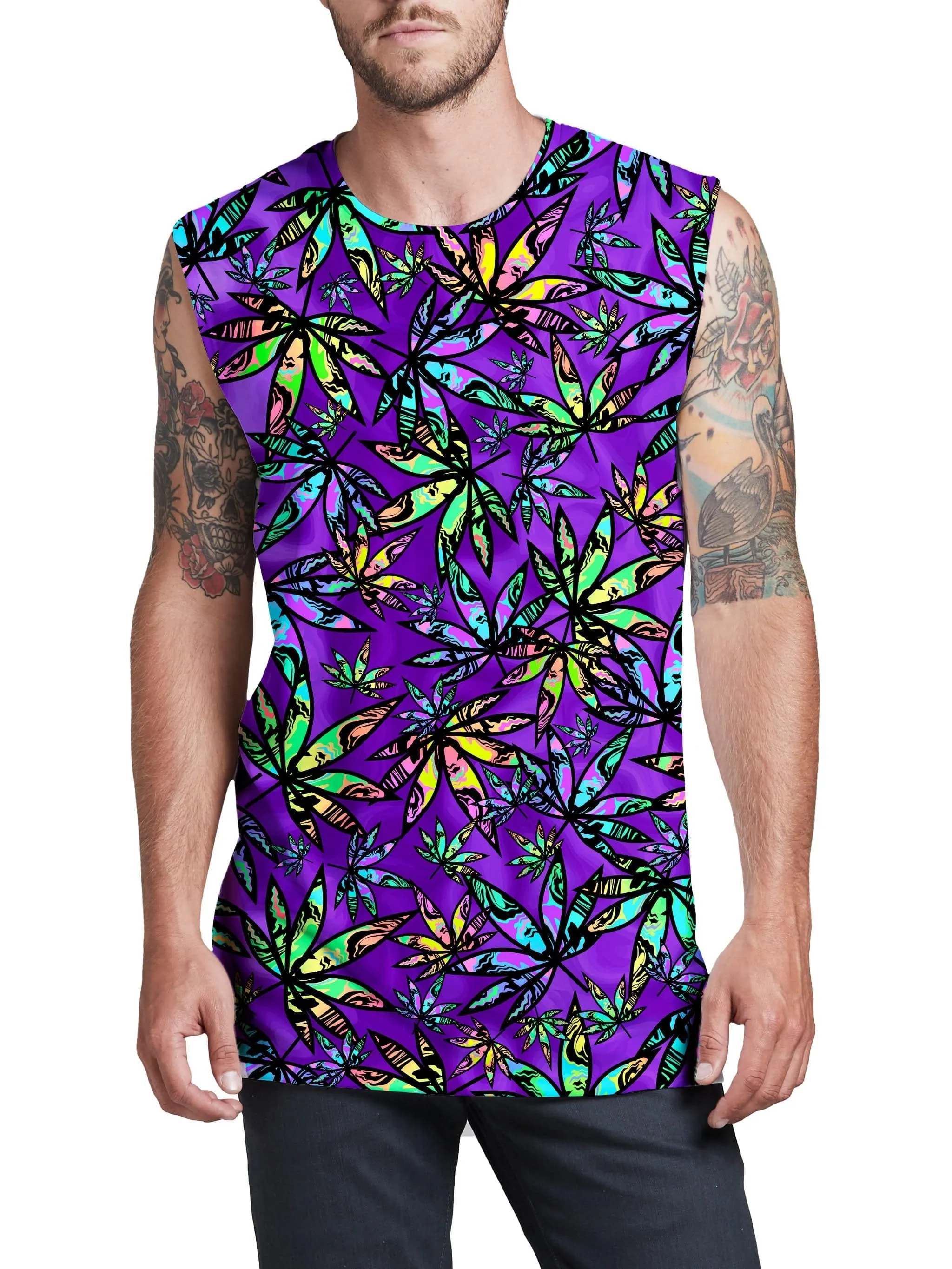 Cannabis Cascade Men's Muscle Tank sold by iEDM