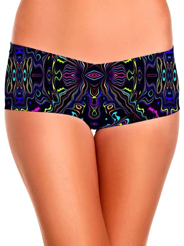 Wonky Vision Booty Shorts sold by iEDM