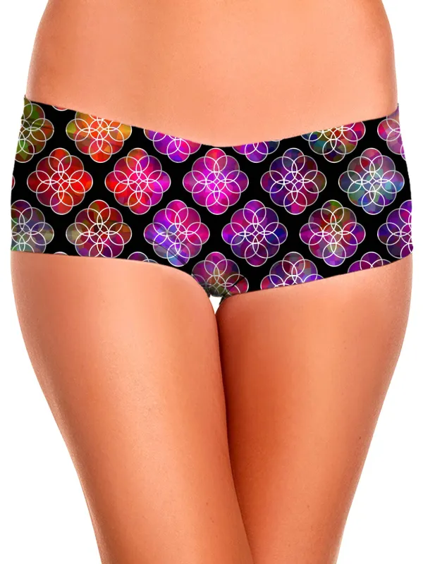 Rings of Color Pattern Booty Shorts sold by iEDM