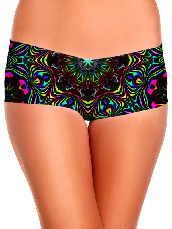 Kaleidoscope Eyes Booty Shorts sold by iEDM