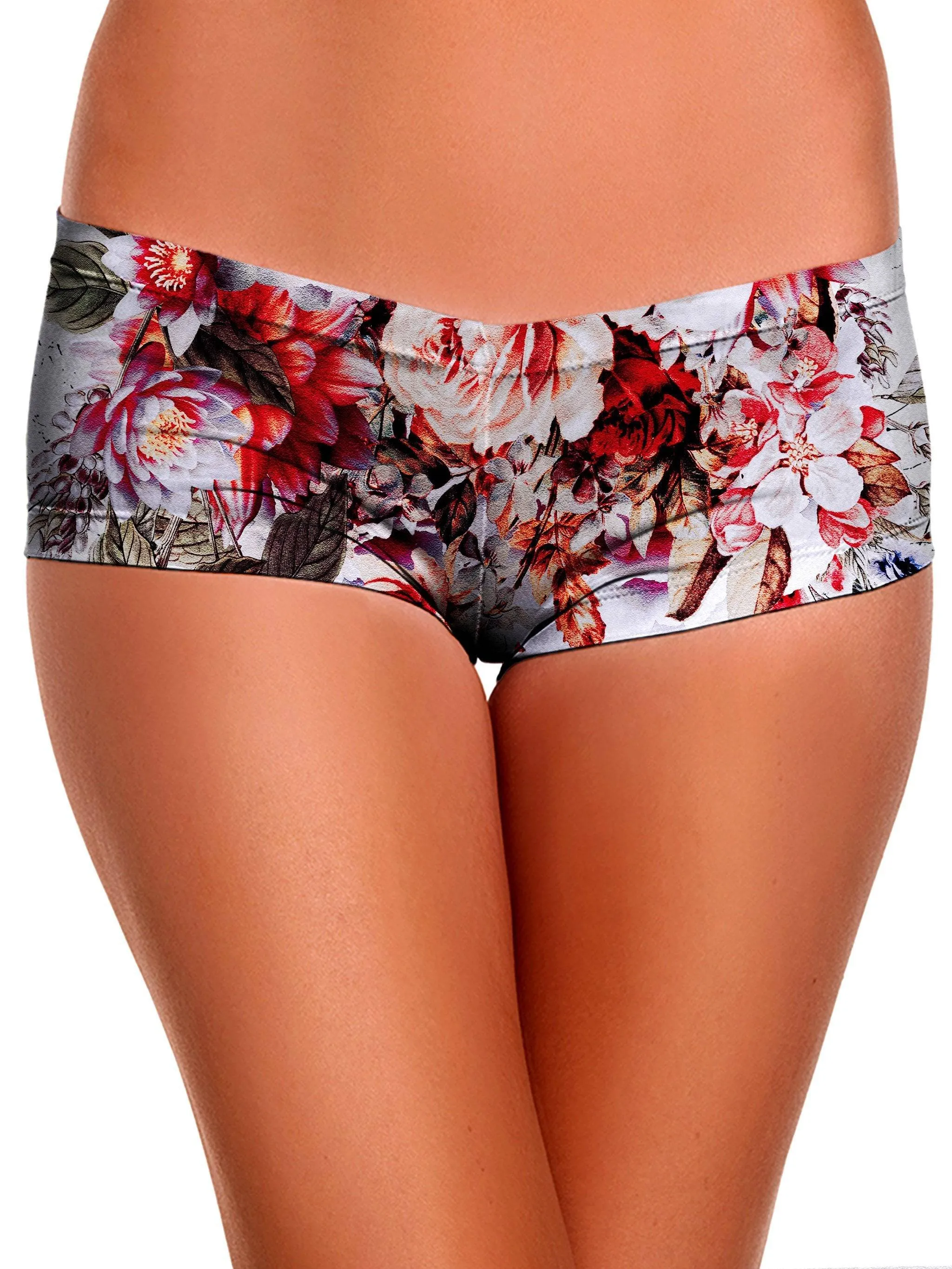 Floral Skull Booty Shorts sold by iEDM