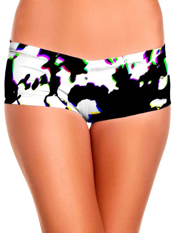 Cow Hide Print Rave Drip Booty Shorts sold by iEDM