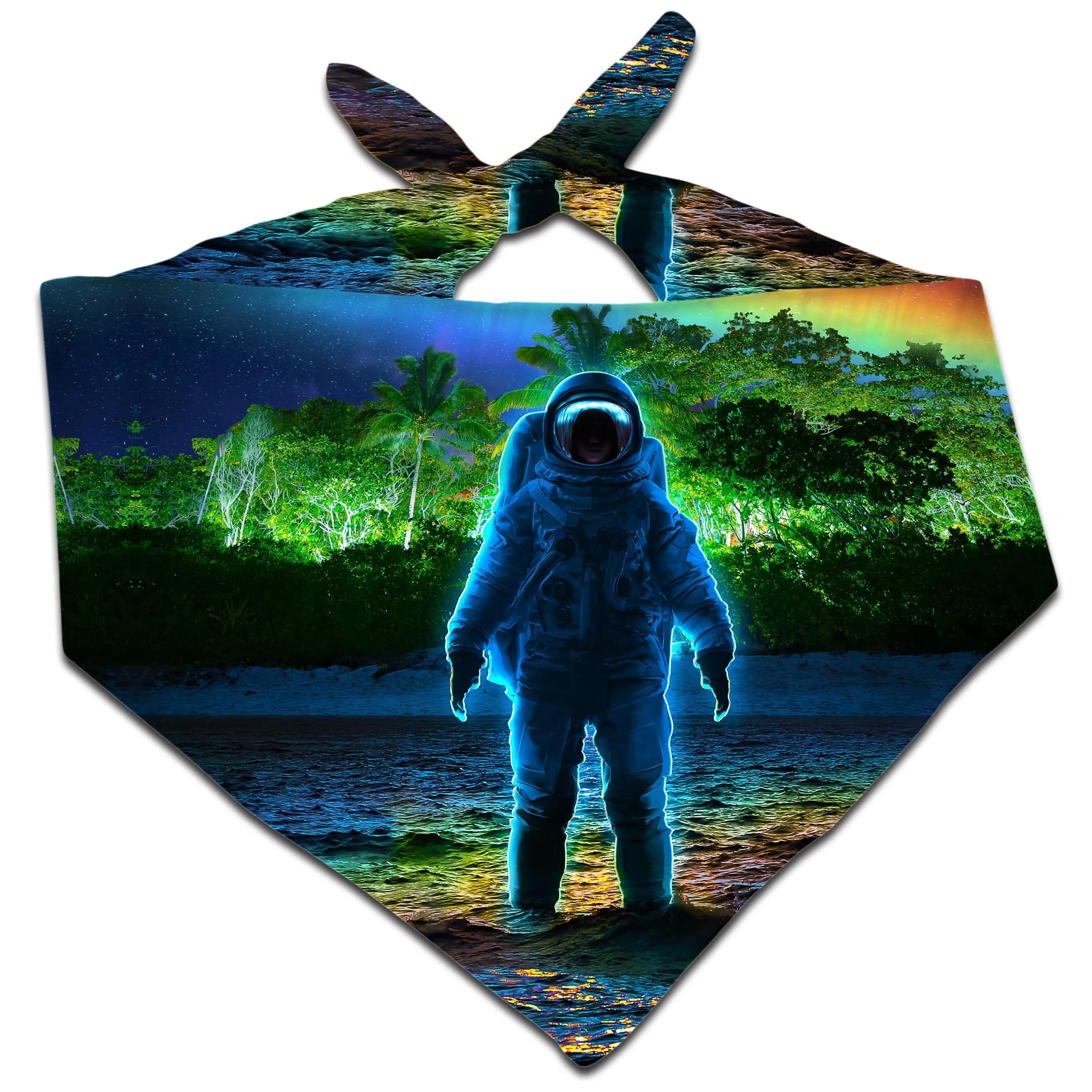 Forest Neon Rainbow Bandana sold by iEDM