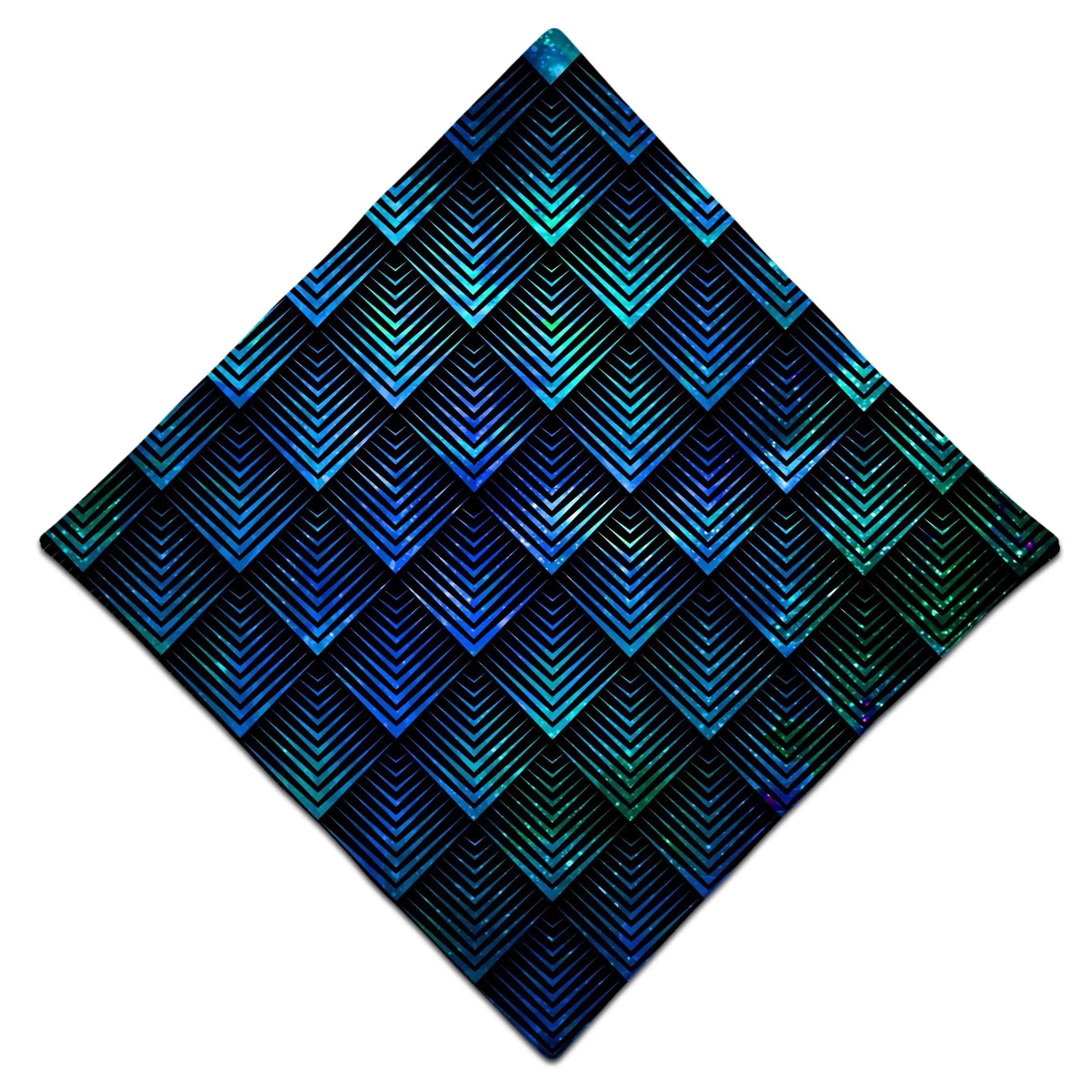 Galactic Dragon Scale Teal Bandana sold by iEDM product image thumbnail 3