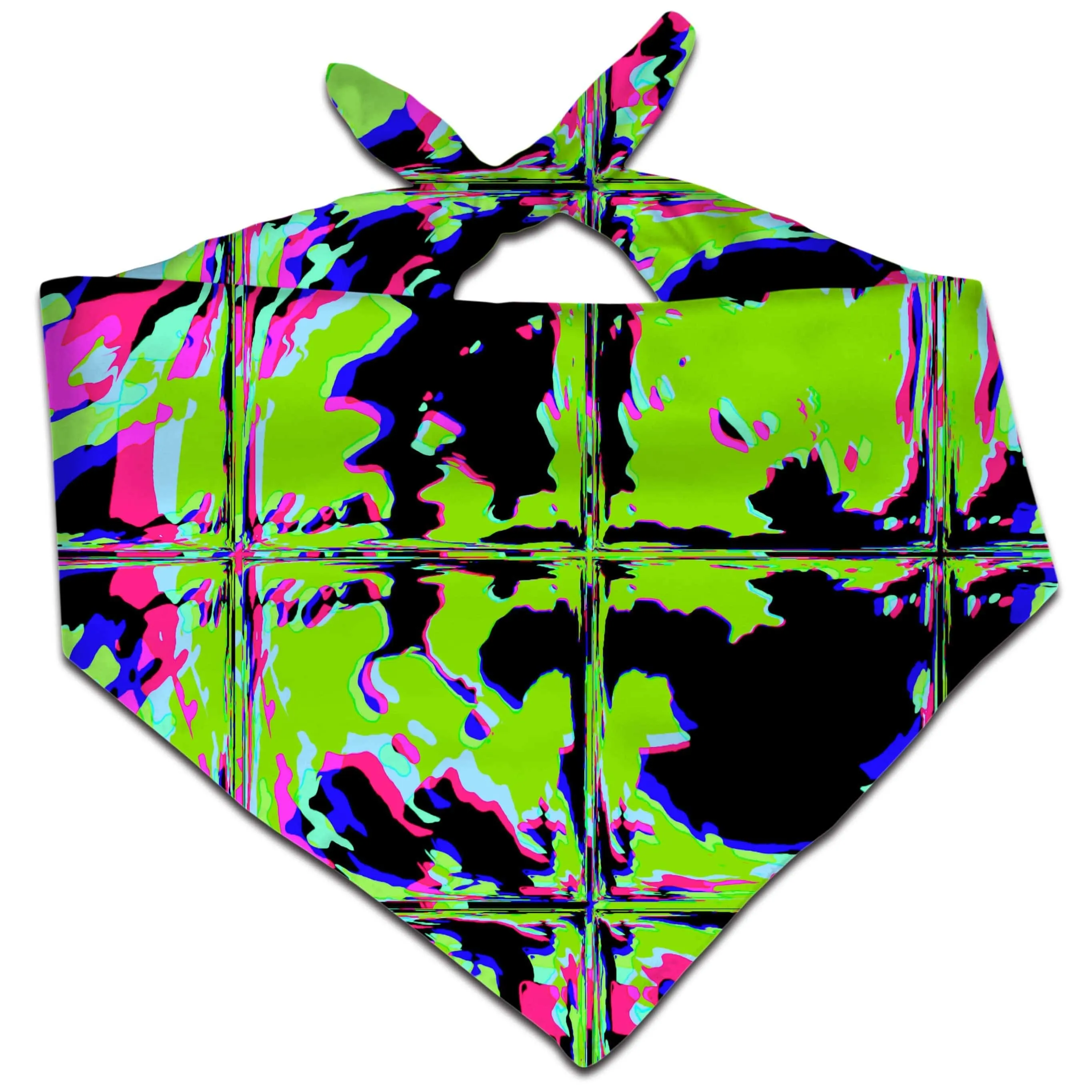 Blacklight Rave Glitch Bandana sold by iEDM