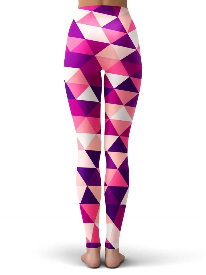 Triangulate Pink Leggings sold by iEDM product image thumbnail 2