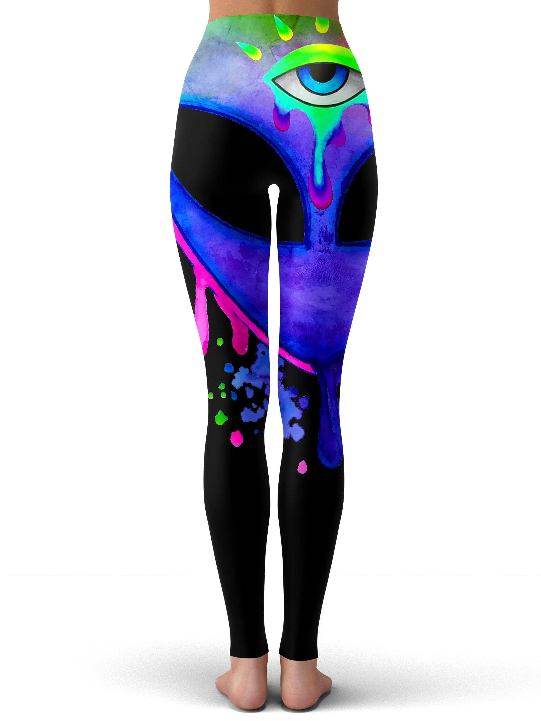 Splatter Alien Purple Leggings sold by iEDM product image thumbnail 3