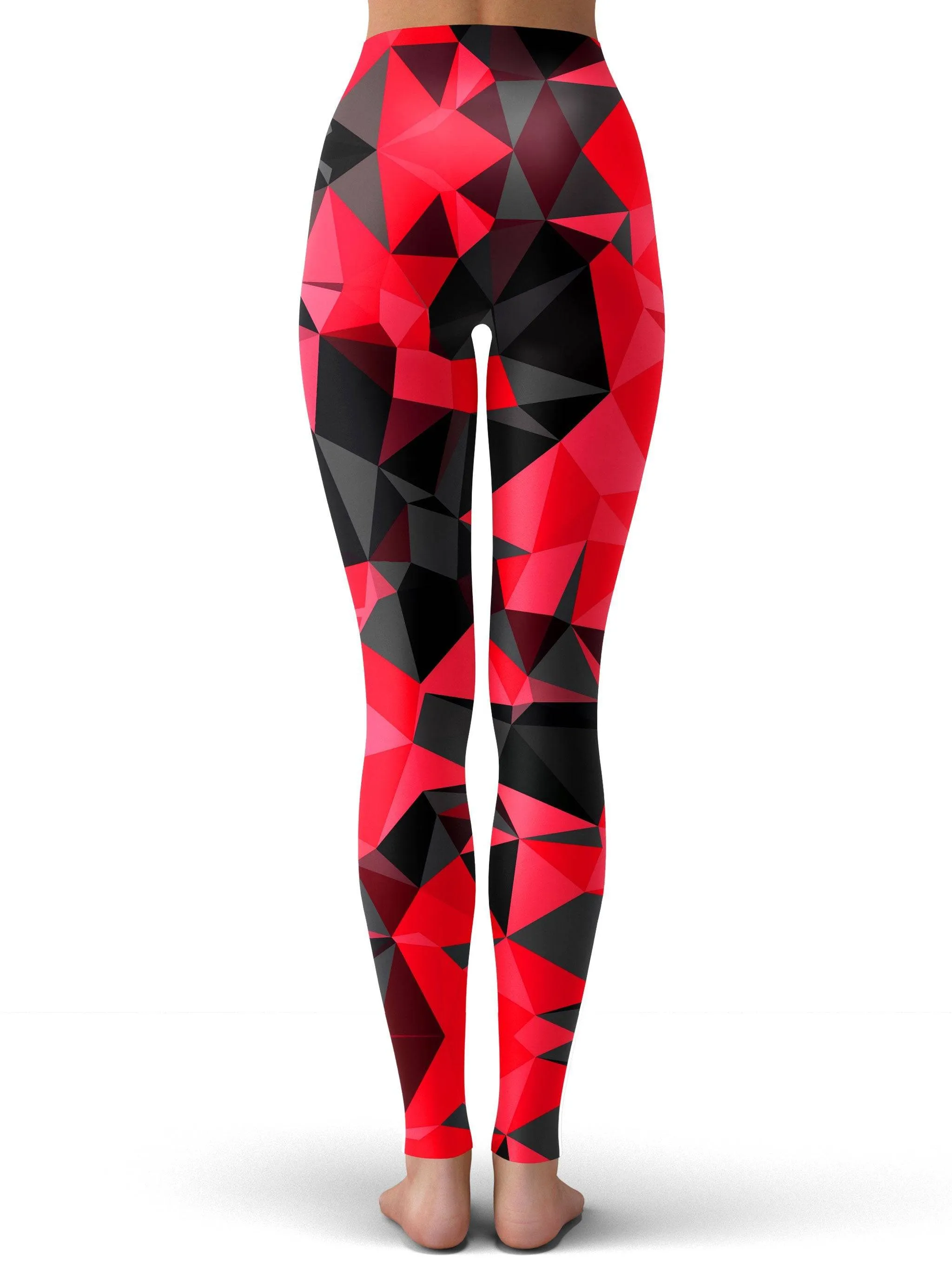 Red and Black Geo Leggings sold by iEDM product image thumbnail 3