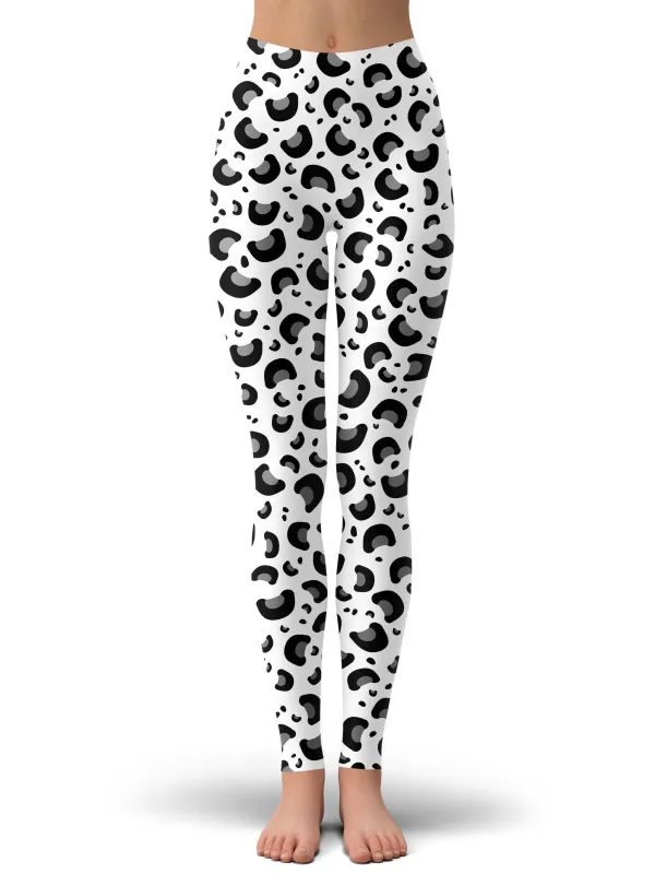 Snow Leopard Print Leggings sold by iEDM