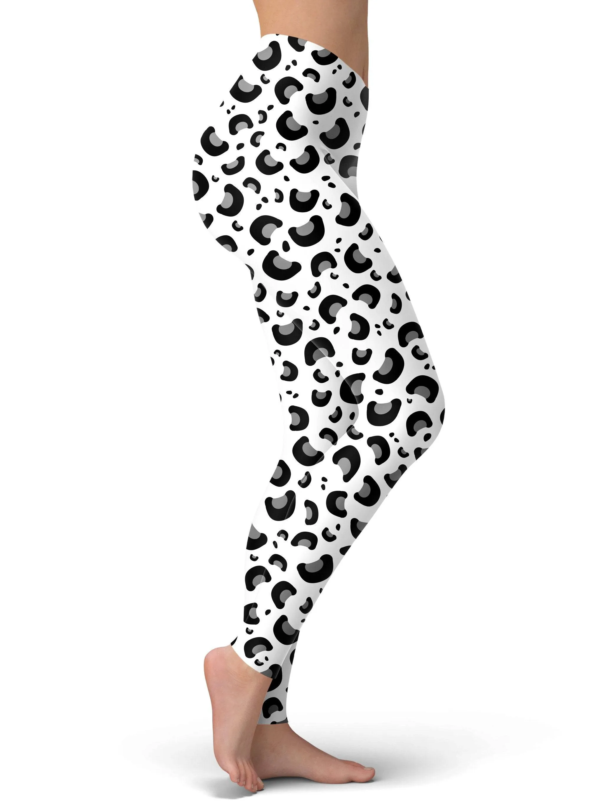 Snow Leopard Print Leggings sold by iEDM product image thumbnail 2