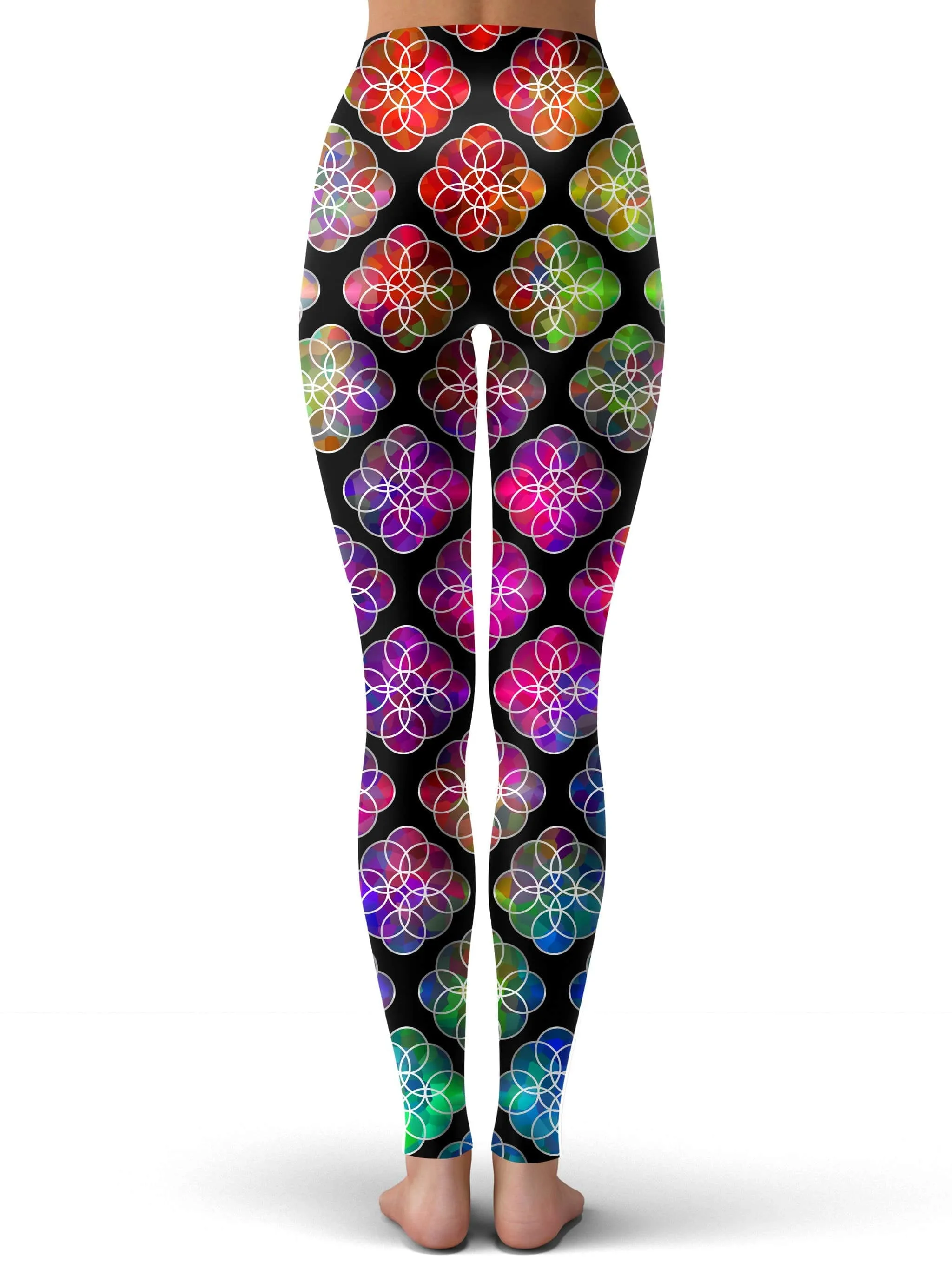 Rings of Color Pattern Leggings sold by iEDM product image thumbnail 3