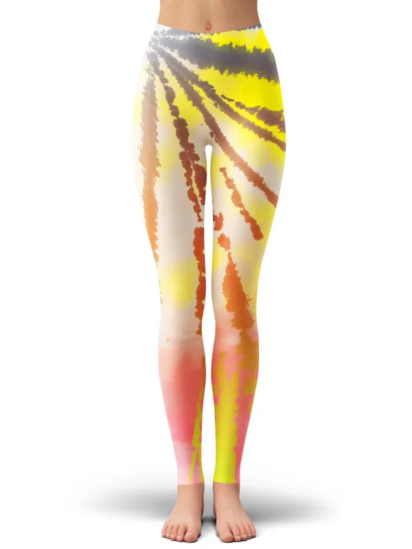 Sunrise Tie Dye Leggings sold by iEDM