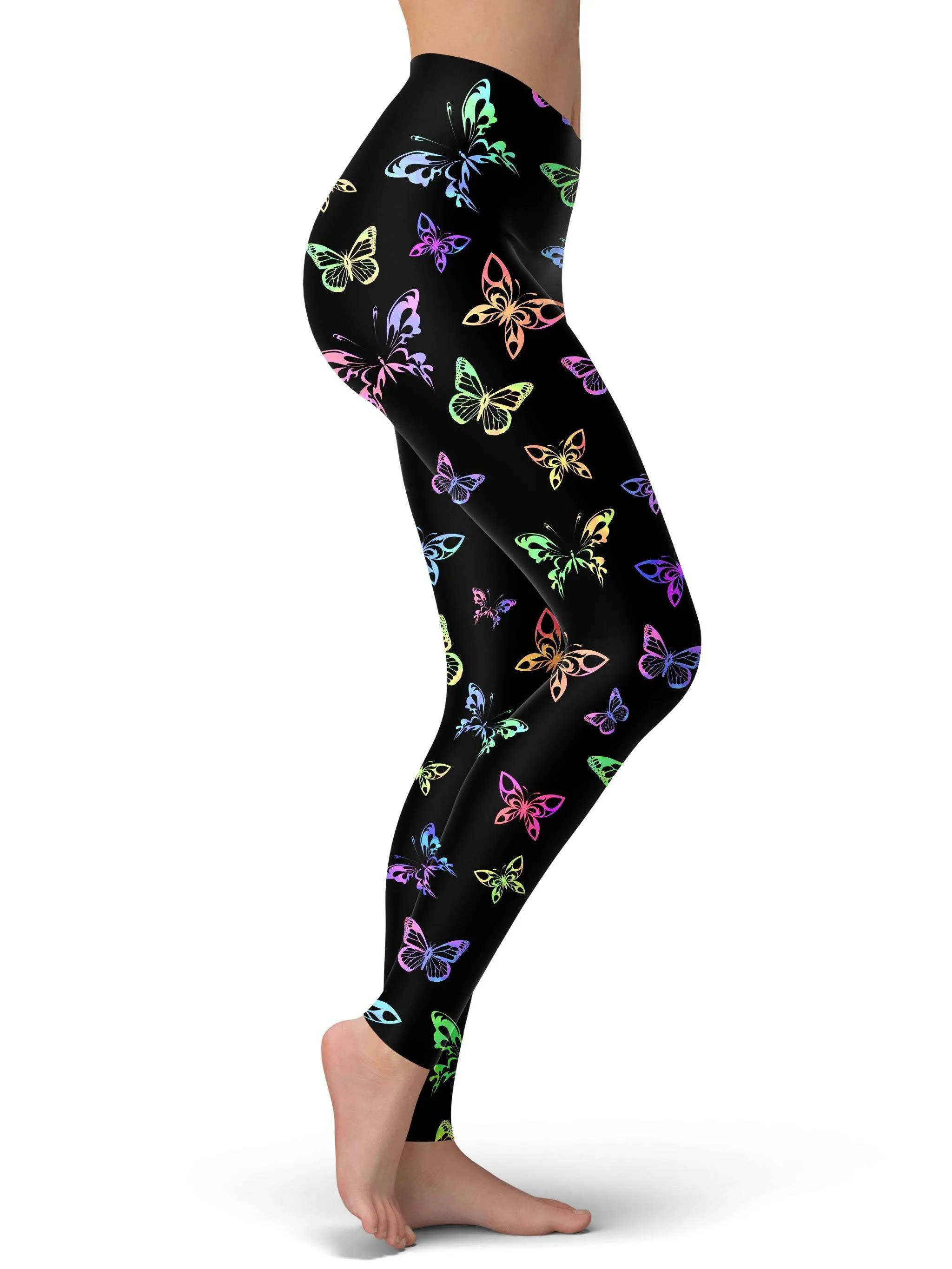 Psychedelic Butterflies Leggings sold by iEDM product image thumbnail 2