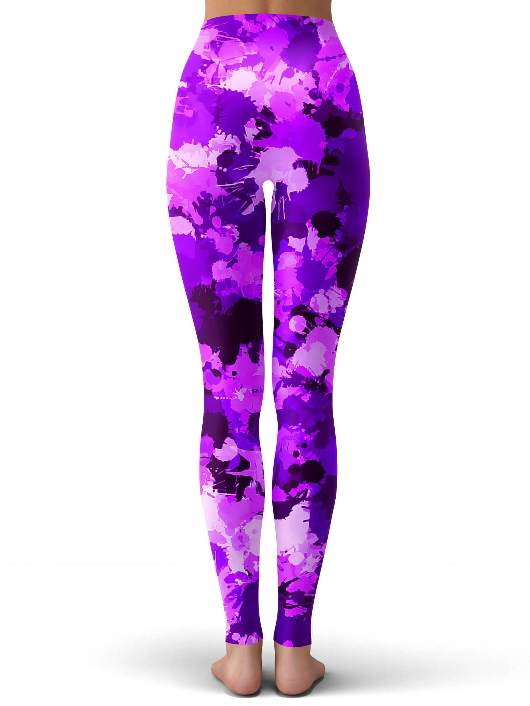 Purple Paint Splatter Leggings sold by iEDM product image thumbnail 3