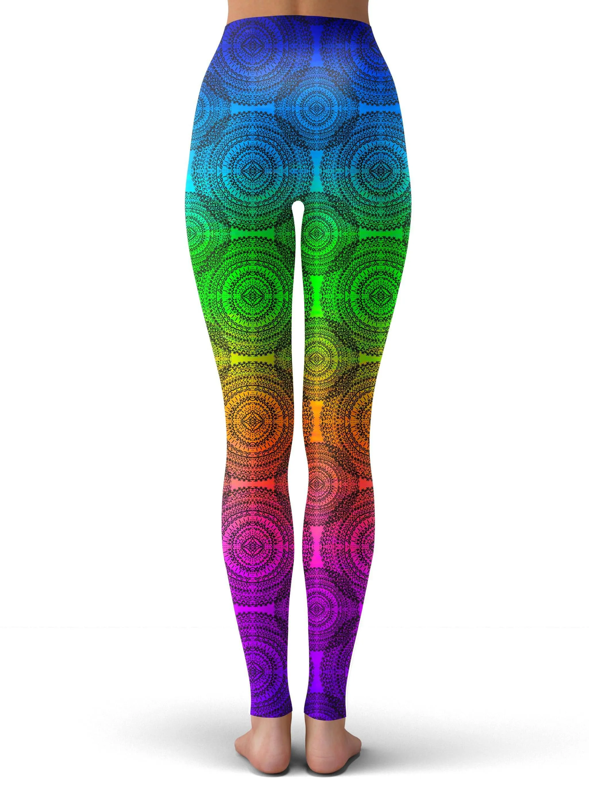 Rainbow Mandala Leggings sold by iEDM product image thumbnail 3