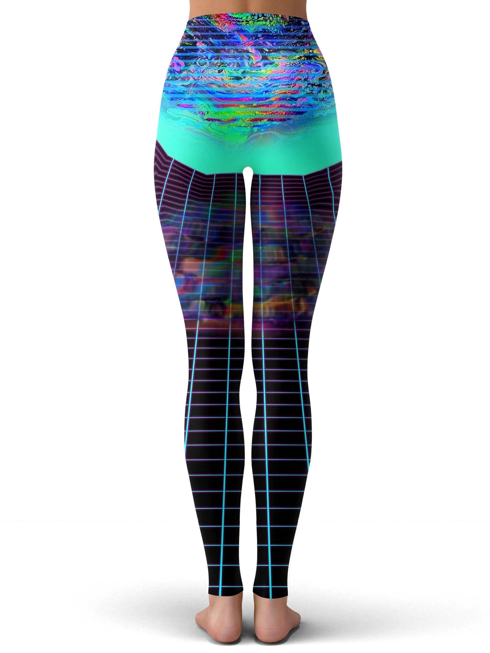 Psychedelic Outrun Leggings sold by iEDM product image thumbnail 3